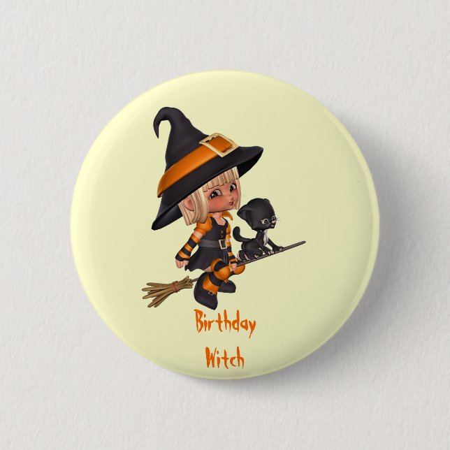 Halloween Birthday Pin (Front)