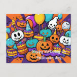 Halloween & Birthday postcard<br><div class="desc">Halloween collection</div>