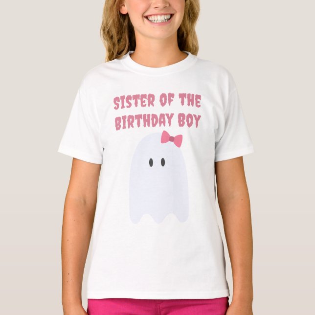 Halloween Birthday Sister T-Shirt (Front)