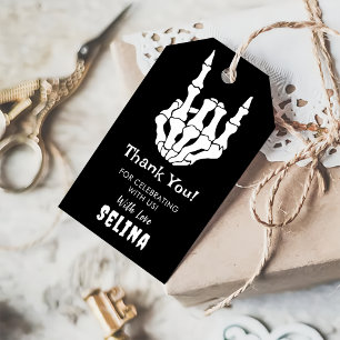 Halloween Birthday Skeleton Halloween Gift Tags