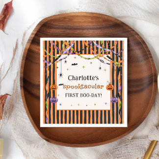 Halloween Birthday Spooktacular Napkins