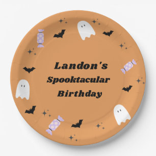 Halloween Birthday Spooktacular  Paper Plate