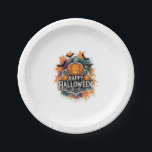 Halloween Birthday Squad Creepy Clown Ghost Zombie Paper Plate<br><div class="desc">Halloween Birthday Squad Creepy Clown Ghost Zombie</div>
