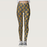 Halloween Black and Gold Foil Ghosts Costume Leggings<br><div class="desc">Halloween Black and Faux Gold Foil Ghosts Costume Leggings are perfect to wear to a Halloween Party by themselves or under a costume.</div>