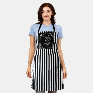 Halloween Black and White Apron