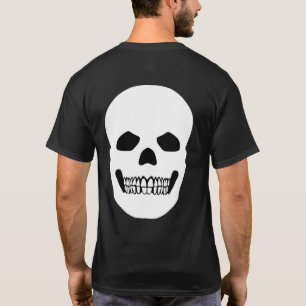 Halloween Black and white Sugar Skull symbol T-Shirt