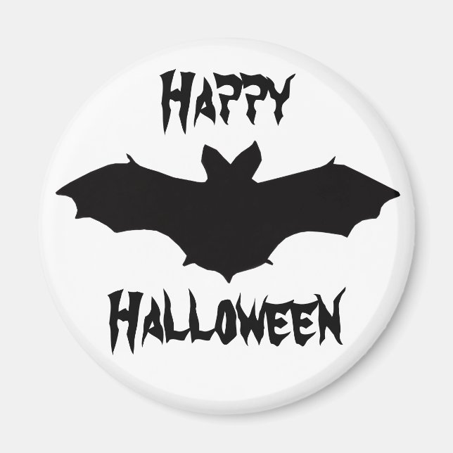 Halloween Black Bat Magnet (Front)