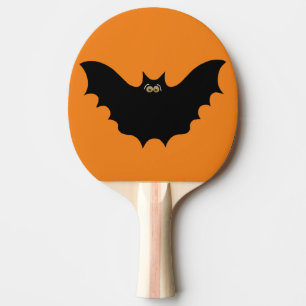 Halloween Black Bat Ping Pong Paddle