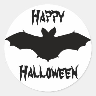 Halloween Black Bat Stickers
