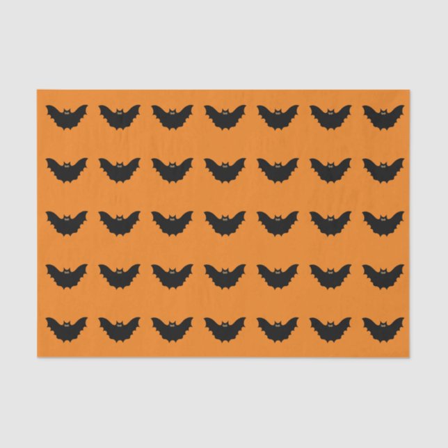Halloween Black Bat Tissue Paper (Front)