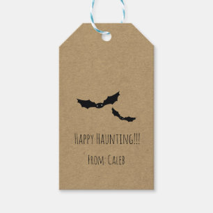 Halloween Black Bats Kraft Costume Party Favour Gift Tags