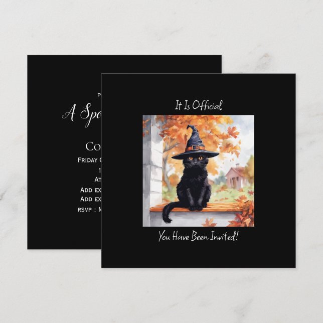 Halloween Black Cat  (Front/Back)