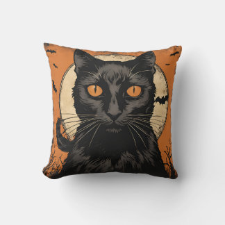 halloween Black Cat 2024 Cushion