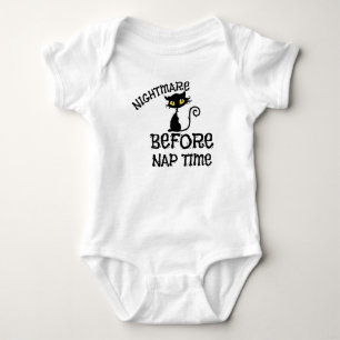 Halloween Black Cat Baby Sleeper Bodysuit