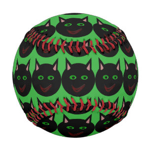 Halloween Black Cat Baseball