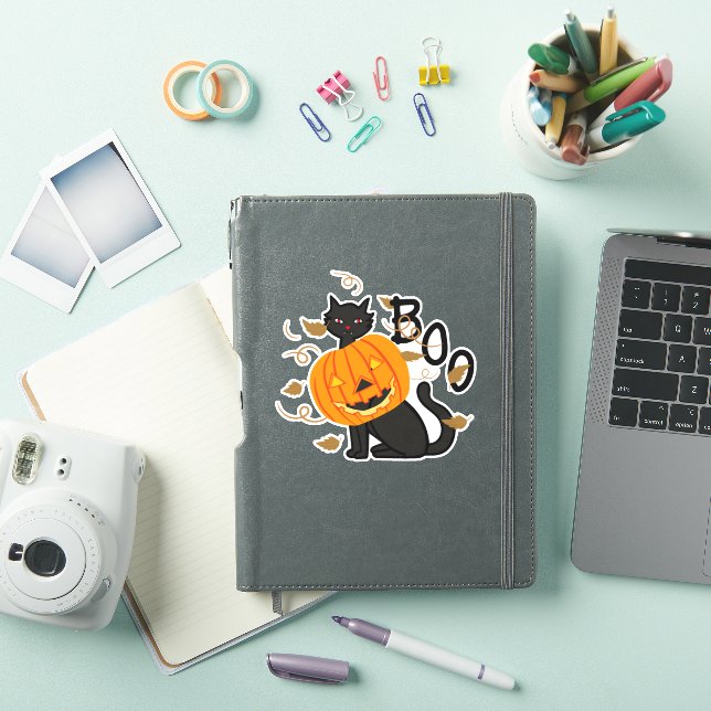 Halloween Black cat Boo (iPad Cover)