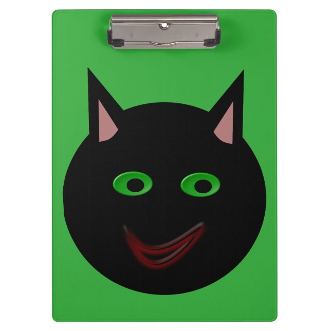 Halloween Black Cat Clipboard (Front)