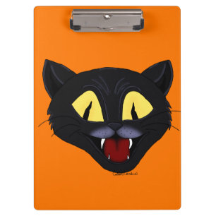 Halloween Black Cat Clipboard