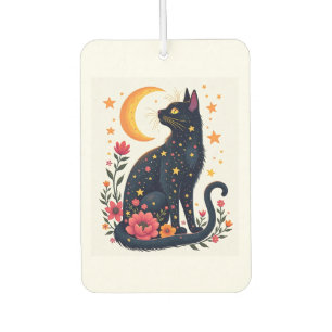 Halloween Black Cat Costume Mystical Cat Lover Wom Car Air Freshener