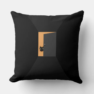 Halloween Black Cat Cushion