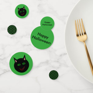 Halloween Black Cat Custom Table Confetti