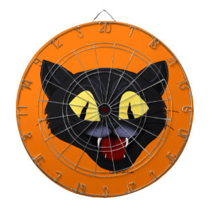 Halloween Black Cat Dartboard