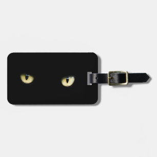 Halloween Black Cat Eyes Luggage Tag