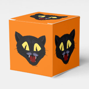 Halloween Black Cat Favour Box