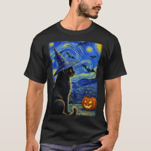 Halloween Black Cat Funny Cats Lover For Men Women T-Shirt