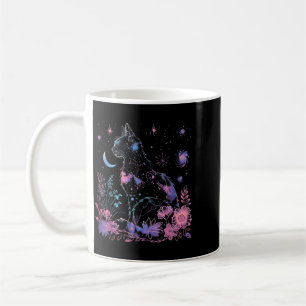 Halloween Black Cat Galaxy Costume Cat Lover Coffee Mug