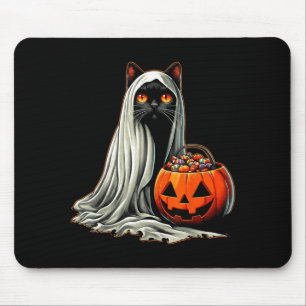 Halloween Black Cat Ghost Costume Pumpkin 1 Mouse Mat
