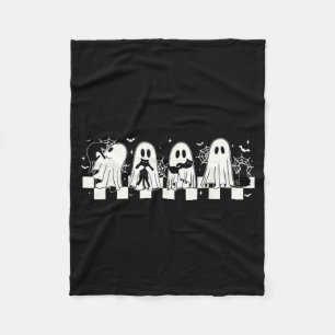 Halloween Black Cat Ghost Halloween Ghost Spooky Fleece Blanket