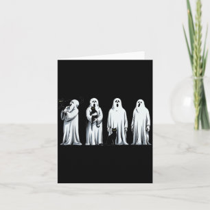 Halloween Black Cat Ghost Spooky Season Cat Women Card