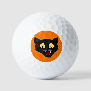 Halloween Black Cat Golf Balls