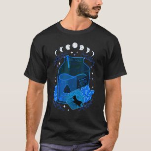 Halloween Black Cat Juice Halloween Witchcraft Wom T-Shirt