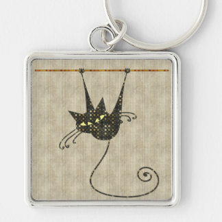 Halloween Black Cat  Keychain