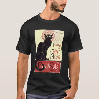 Halloween Black Cat Le C Noir Tournee French T-Shirt