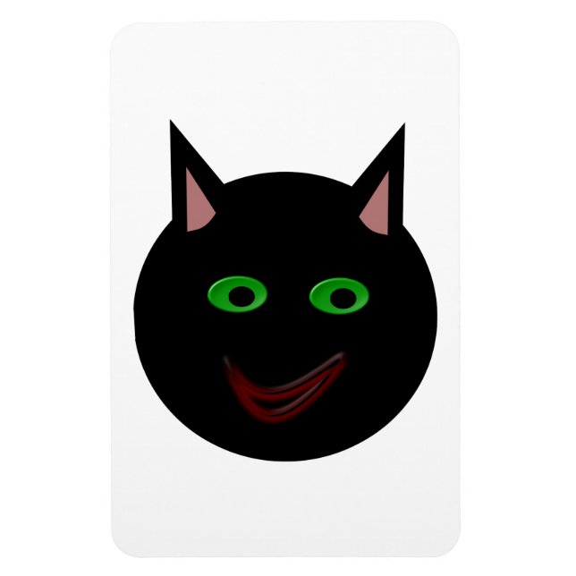 Halloween Black Cat Magnet (Vertical)