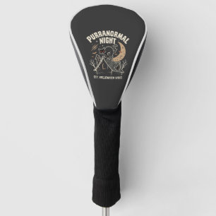 Halloween Black Cat Moon (2) Golf Head Cover