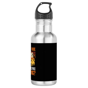 Halloween Black Cat Moon Graveyard Quote Design 532 Ml Water Bottle