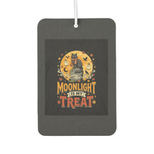 Halloween Black Cat Moon Magic Car Air Freshener