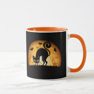 Halloween Black Cat Mug