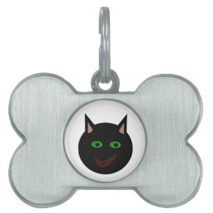 Halloween Black Cat Pet Tag