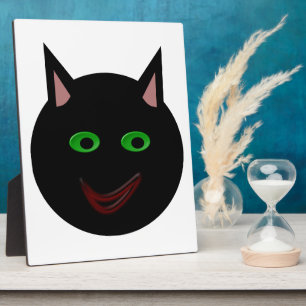 Halloween Black Cat Plaque