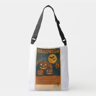 Halloween Black Cat & Pumpkin Tote
