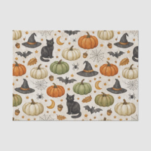 Halloween Black Cat Pumpkins Tissue Paper