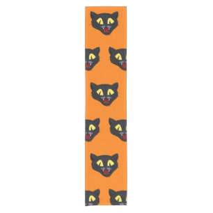 Halloween Black Cat Short Table Runner
