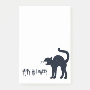 Halloween Black Cat Silhouette Post-it Notes