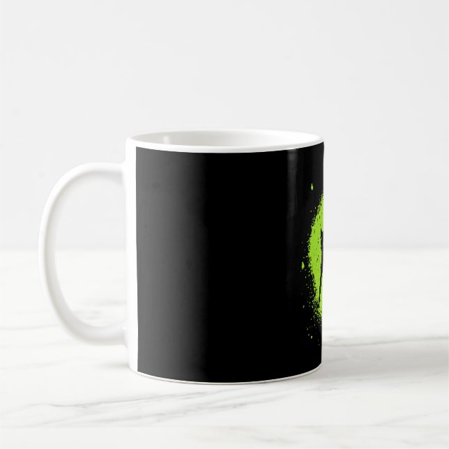 Halloween Black Cat Superstition Scaredy Cats Coffee Mug (Left)