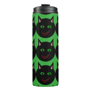 Halloween Black Cat Thermal Tumbler